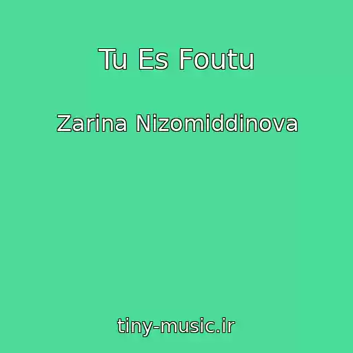 کاور آهنگ Tu Es Foutu از Zarina Nizomiddinova