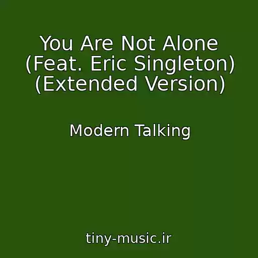 کاور آهنگ You Are Not Alone (Feat. Eric Singleton) (Extended Version) از Modern Talking