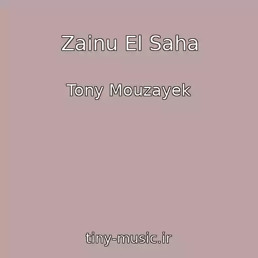 کاور آهنگ Zainu El Saha از Tony Mouzayek