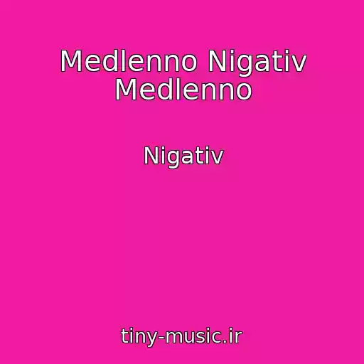 کاور آهنگ Medlenno Nigativ Medlenno از Nigativ
