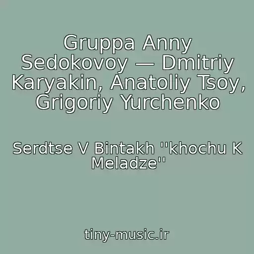 کاور آهنگ Gruppa Anny Sedokovoy — Dmitriy Karyakin, Anatoliy Tsoy, Grigoriy Yurchenko از Serdtse V Bintakh ''khochu K Meladze''