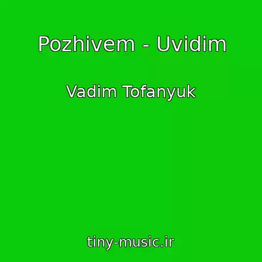 کاور آهنگ Pozhivem - Uvidim از Vadim Tofanyuk