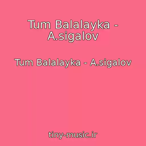 کاور آهنگ Tum Balalayka - A.sigalov از Tum Balalayka - A.sigalov