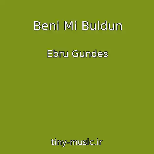 کاور آهنگ Beni Mi Buldun از Ebru Gundes