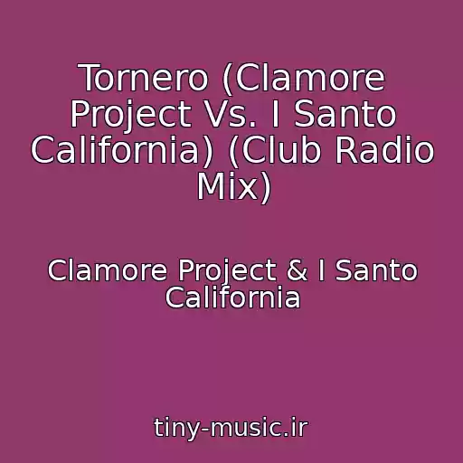 کاور آهنگ Tornero (Clamore Project Vs. I Santo California) (Club Radio Mix) از Clamore Project & I Santo California