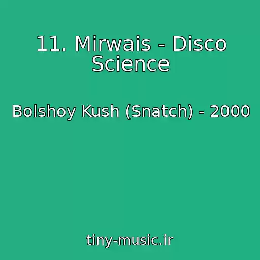کاور آهنگ 11. Mirwais - Disco Science از Bolshoy Kush (Snatch) - 2000