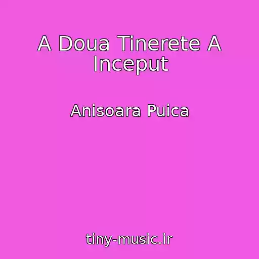 کاور آهنگ A Doua Tinerete A Inceput از Anisoara Puica