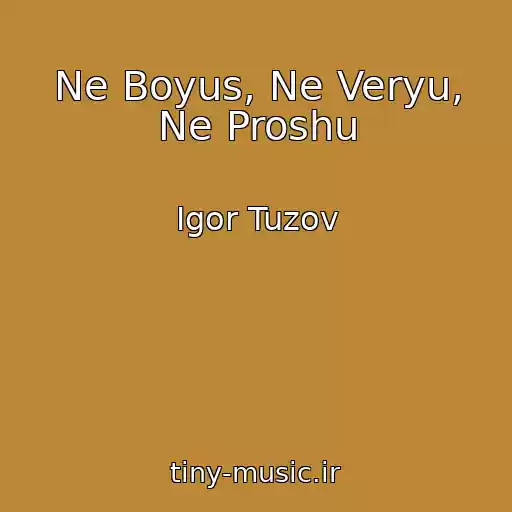کاور آهنگ Ne Boyus, Ne Veryu, Ne Proshu از Igor Tuzov