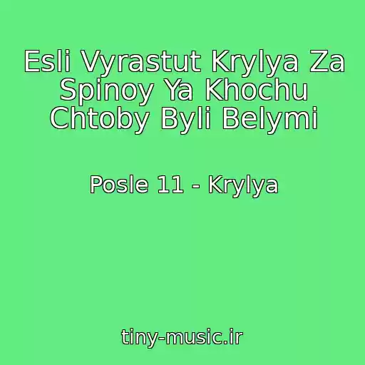 کاور آهنگ Esli Vyrastut Krylya Za Spinoy Ya Khochu Chtoby Byli Belymi از Posle 11 - Krylya
