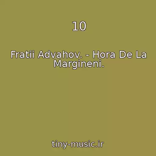 کاور آهنگ 10 از Fratii Advahov. - Hora De La Margineni.