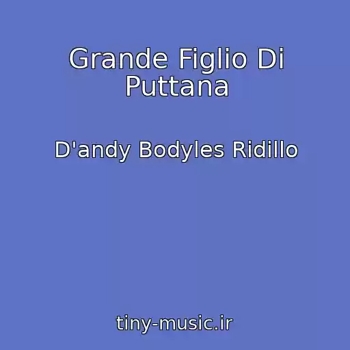 کاور آهنگ Grande Figlio Di Puttana از D'andy Bodyles Ridillo