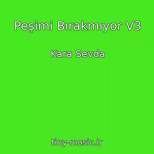 کاور آهنگ Peşimi Bırakmıyor V3 از Kara Sevda