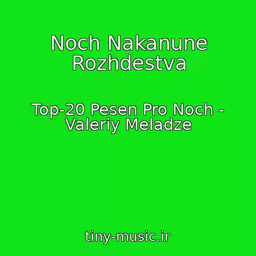 کاور آهنگ Noch Nakanune Rozhdestva از Top-20 Pesen Pro Noch - Valeriy Meladze