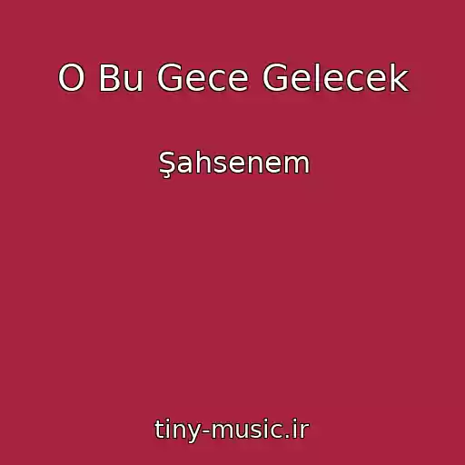 کاور آهنگ O Bu Gece Gelecek از Şahsenem
