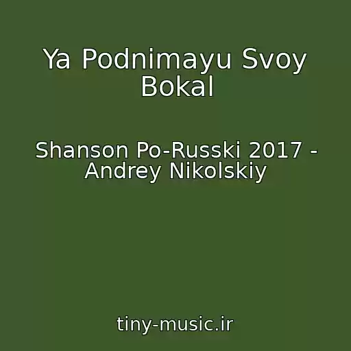 کاور آهنگ Ya Podnimayu Svoy Bokal از Shanson Po-Russki 2017 - Andrey Nikolskiy