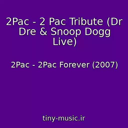 کاور آهنگ 2Pac - 2 Pac Tribute (Dr Dre & Snoop Dogg Live) از 2Pac - 2Pac Forever (2007)