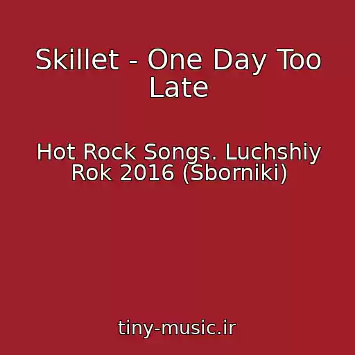 کاور آهنگ Skillet - One Day Too Late از Hot Rock Songs. Luchshiy Rok 2016 (Sborniki)