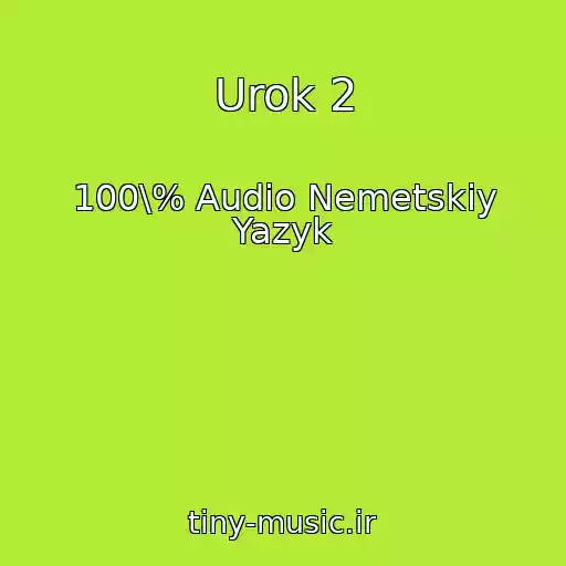کاور آهنگ Urok 2 از 100\% Audio Nemetskiy Yazyk