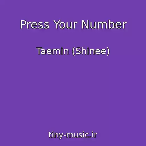 کاور آهنگ Press Your Number از Taemin (Shinee)
