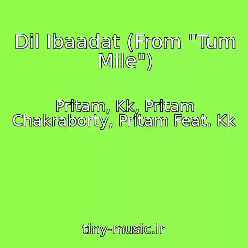 کاور آهنگ Dil Ibaadat (From "Tum Mile") از Pritam, Kk, Pritam Chakraborty, Pritam Feat. Kk