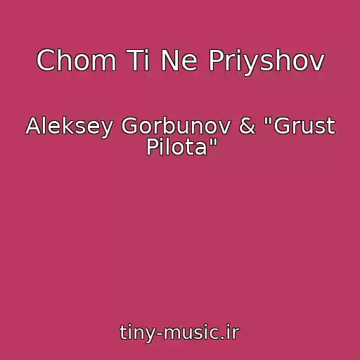 کاور آهنگ Chom Ti Ne Priyshov از Aleksey Gorbunov & "Grust Pilota"