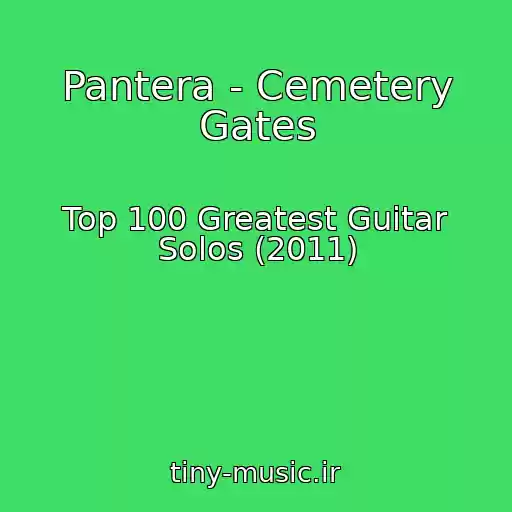 کاور آهنگ Pantera - Cemetery Gates از Top 100 Greatest Guitar Solos (2011)