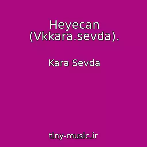 کاور آهنگ Heyecan (Vkkara.sevda). از Kara Sevda