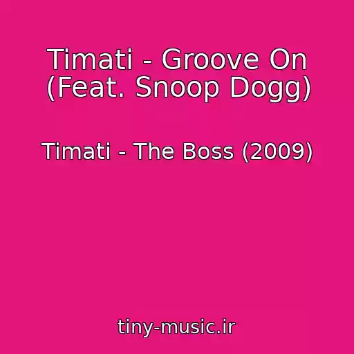 کاور آهنگ Timati - Groove On (Feat. Snoop Dogg) از Timati - The Boss (2009)