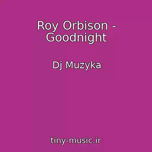 کاور آهنگ Roy Orbison - Goodnight از Dj Muzyka