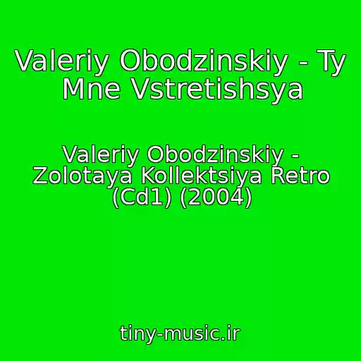 کاور آهنگ Valeriy Obodzinskiy - Ty Mne Vstretishsya از Valeriy Obodzinskiy - Zolotaya Kollektsiya Retro (Cd1) (2004)