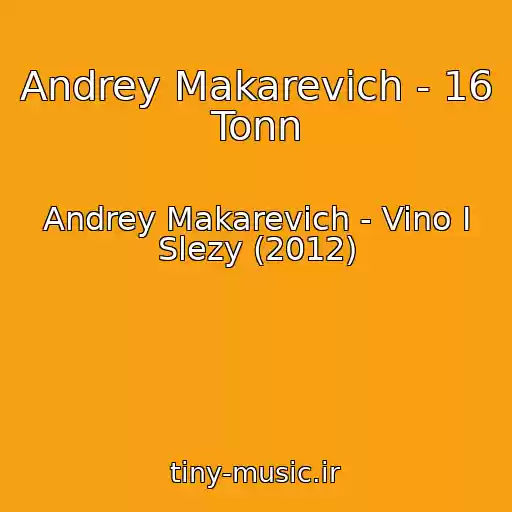 کاور آهنگ Andrey Makarevich - 16 Tonn از Andrey Makarevich - Vino I Slezy (2012)
