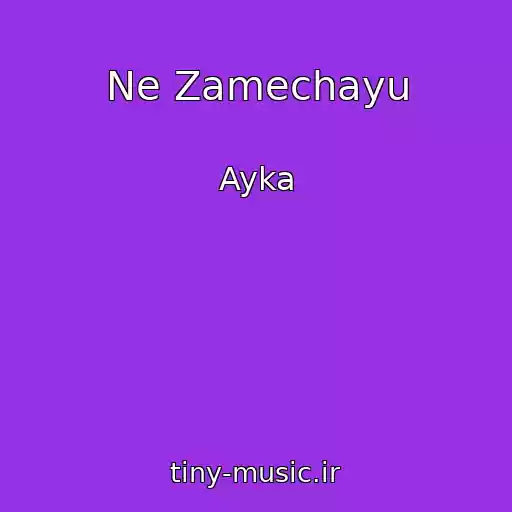 کاور آهنگ Ne Zamechayu از Ayka