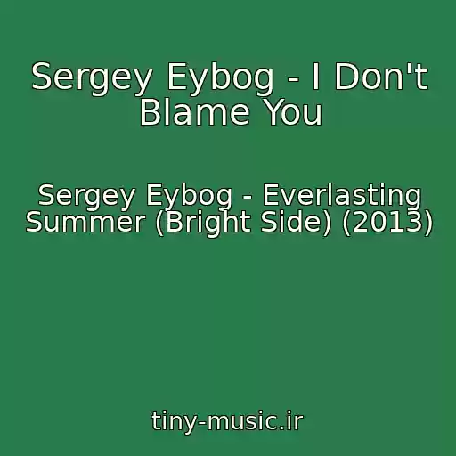 کاور آهنگ Sergey Eybog - I Don't Blame You از Sergey Eybog - Everlasting Summer (Bright Side) (2013)