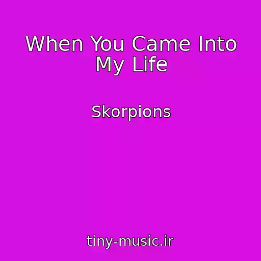 کاور آهنگ When You Came Into My Life از Skorpions