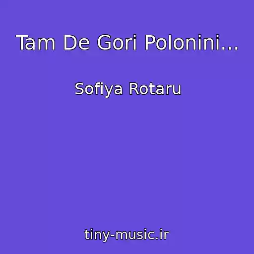 کاور آهنگ Tam De Gori Polonini... از Sofіya Rotaru