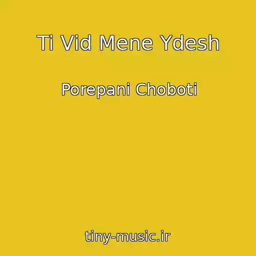 کاور آهنگ Ti Vіd Mene Ydesh از Porepanі Choboti