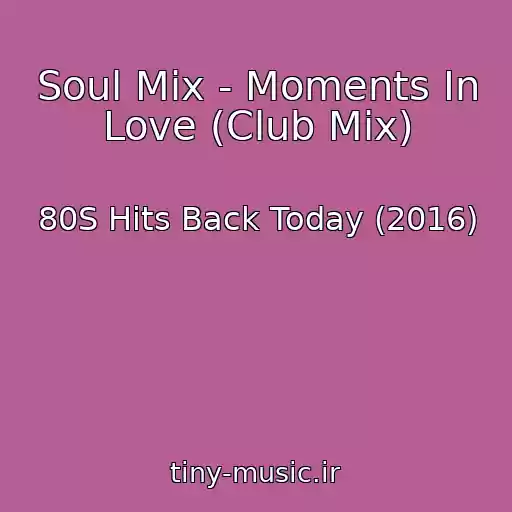 کاور آهنگ Soul Mix - Moments In Love (Club Mix) از 80S Hits Back Today (2016)