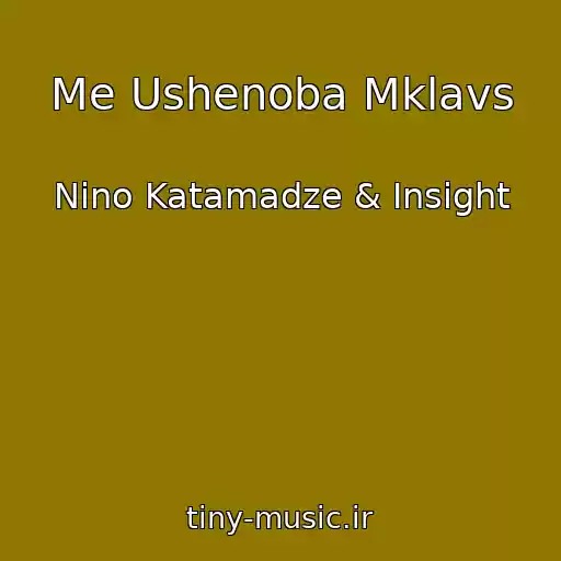 کاور آهنگ Me Ushenoba Mklavs از Nino Katamadze & Insight
