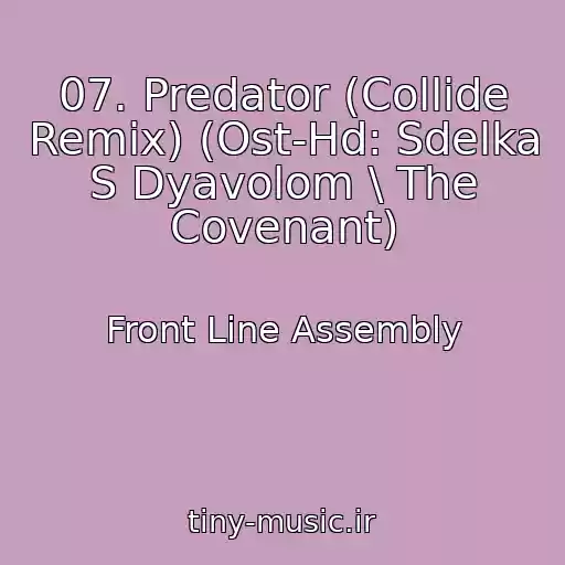 کاور آهنگ 07. Predator (Collide Remix) (Ost-Hd: Sdelka S Dyavolom \ The Covenant) از Front Line Assembly