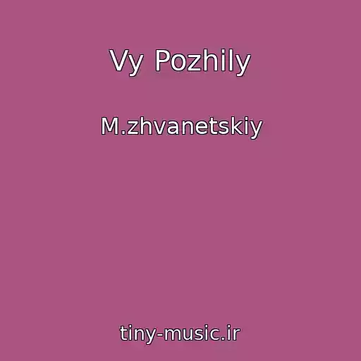 کاور آهنگ Vy Pozhily از M.zhvanetskiy