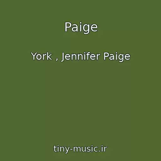 کاور آهنگ Paige از York , Jennifer Paige