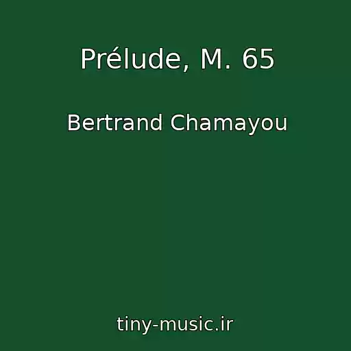 کاور آهنگ Prélude, M. 65 از Bertrand Chamayou