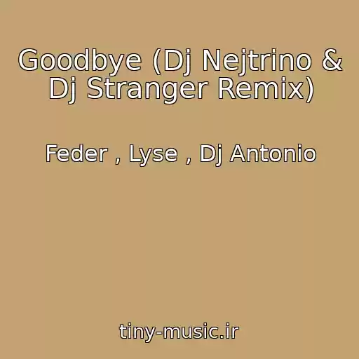 کاور آهنگ Goodbye (Dj Nejtrino & Dj Stranger Remix) از Feder , Lyse , Dj Antonio