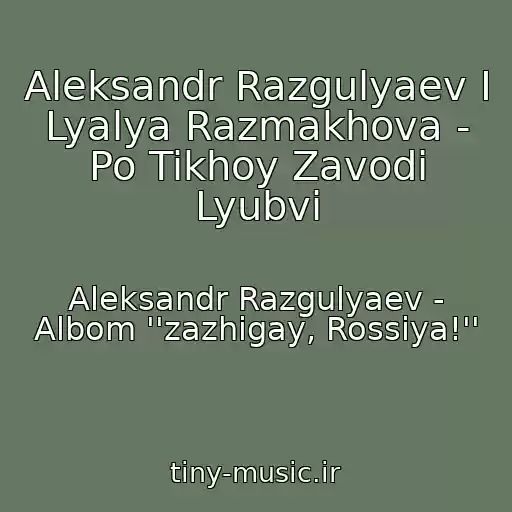 کاور آهنگ Aleksandr Razgulyaev I Lyalya Razmakhova - Po Tikhoy Zavodi Lyubvi از Aleksandr Razgulyaev - Albom ''zazhigay, Rossiya!''