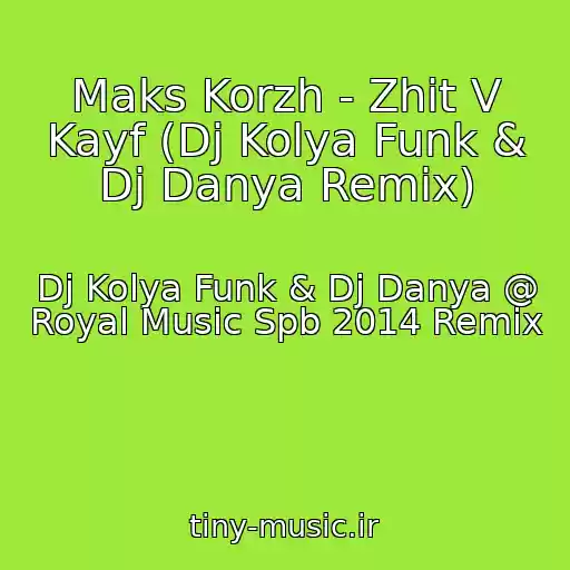 کاور آهنگ Maks Korzh - Zhit V Kayf (Dj Kolya Funk & Dj Danya Remix) از Dj Kolya Funk & Dj Danya @ Royal Music Spb 2014 Remix