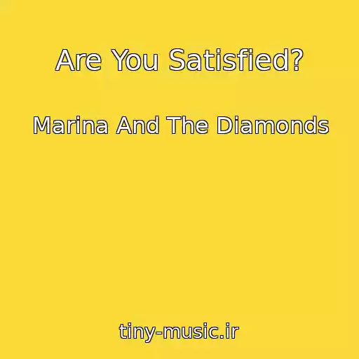 کاور آهنگ Are You Satisfied? از Marina And The Diamonds