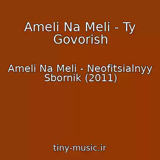کاور آهنگ Ameli Na Meli - Ty Govorish از Ameli Na Meli - Neofitsialnyy Sbornik (2011)