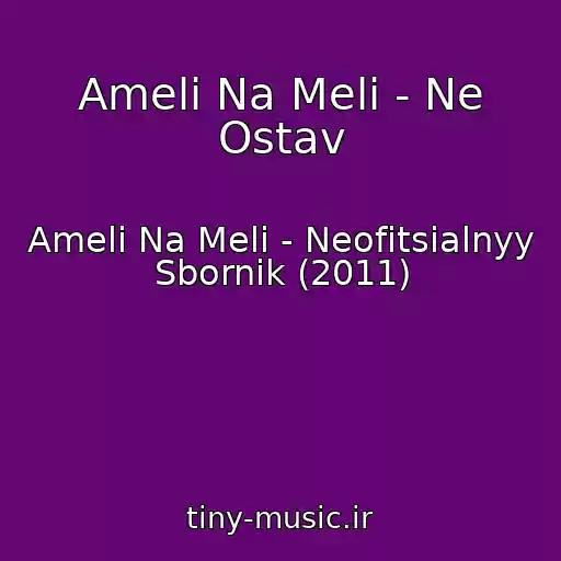 کاور آهنگ Ameli Na Meli - Ne Ostav از Ameli Na Meli - Neofitsialnyy Sbornik (2011)