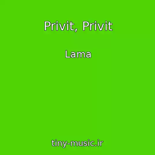 کاور آهنگ Privіt, Privіt از Lama