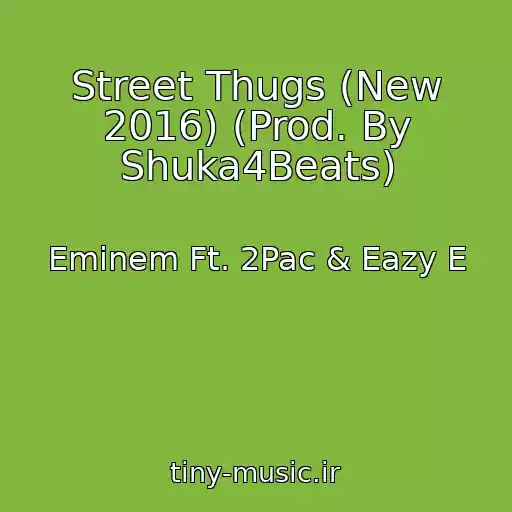 کاور آهنگ Street Thugs (New 2016) (Prod. By Shuka4Beats) از Eminem Ft. 2Pac & Eazy E